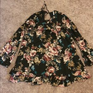 Fall floral dress